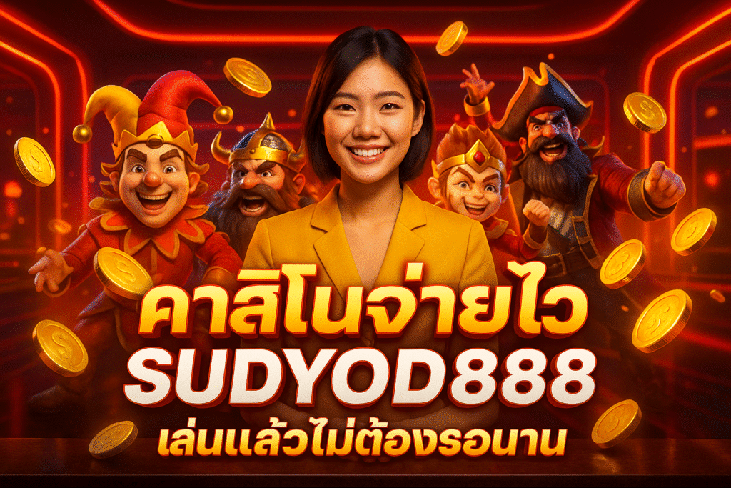 คาสิโนจ่ายไว SUDYOD888 เล่นแล้วไม่ต้องรอนาน